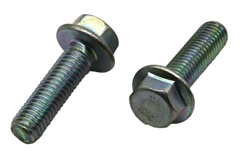 M8-1.25 X 25MM ZINC PLATED FLANGE BOLT (FT) GRADE 10.9