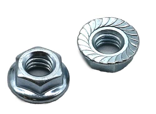 F-58578 5/16-18 ZINC PLATED SERRATED FLANGE NUT