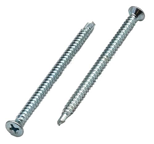 #6 X 5/8 ZINC PLATED PHILLIPS FLAT HEAD SELF DRILLING SCREW