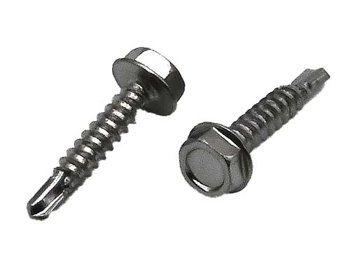 F-88683 1/4-14 X 1 STAINLESS STEEL HEX WASHER HEAD (#3 POINT) DRILLER SCREW GRADE 410