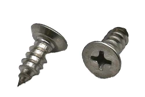 #10 X 1/2 STAINLESS STEEL UNDERCUT PHILLIPS FLAT TAPPING SCREW GRADE 316