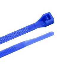 7 INCH LONG BLUE COLORED CABLE TIE 50# TEST