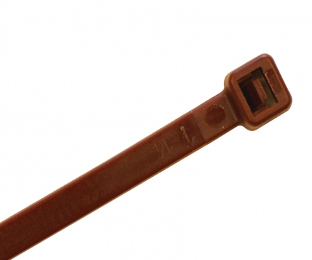7 INCH LONG BROWN COLORED CABLE TIE 50# TEST