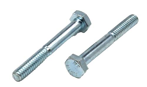 1/4-20 X 2 ZINC PLATED HEX HEAD BOLT A307 GRADE A