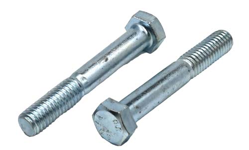 3/8-16 X 2-1/2 ZINC PLATED HEX HEAD BOLT A307 GRADE A