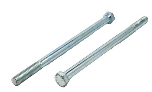 3/8-16 X 6-1/2 ZINC PLATED HEX HEAD BOLT A307 GRADE A