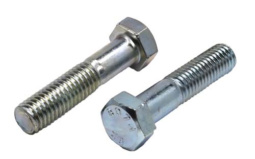 1/2-13 X 2-1/4 ZINC PLATED HEX HEAD BOLT A307 GRADE A