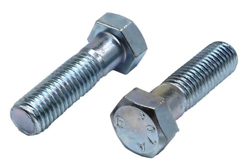 5/8-11 X 2-1/4 ZINC PLATED HEX HEAD BOLT A307 GRADE A