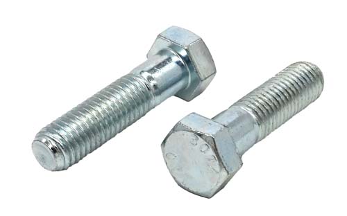 5/8-11 X 2-1/2 ZINC PLATED HEX HEAD BOLT A307 GRADE A