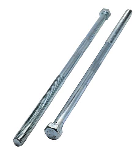 5/8-11 X 4-1/2 ZINC PLATED HEX HEAD BOLT A307 GRADE A