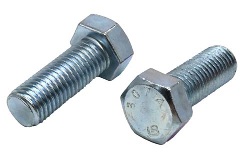 3/4-10 X 2 ZINC PLATED HEX HEAD BOLT A307 GRADE A