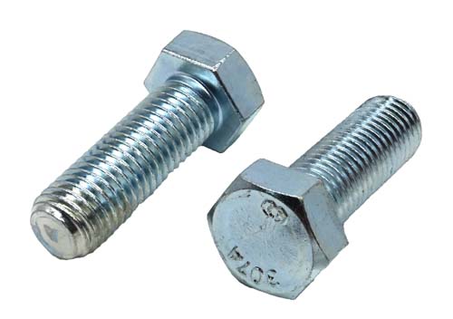 3/4-10 X 2-1/4 ZINC PLATED HEX HEAD BOLT A307 GRADE A