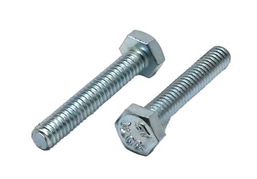 1/4-20 X 1-1/2 ZINC PLATED FULL THREAD HEX HEAD TAP BOLT A307 GRADE A