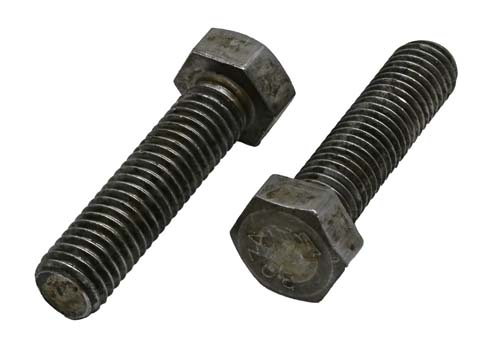 1/2-13 X 2 PLAIN FINISH FULL THREAD HEX HEAD TAP BOLT A307 GRADE A