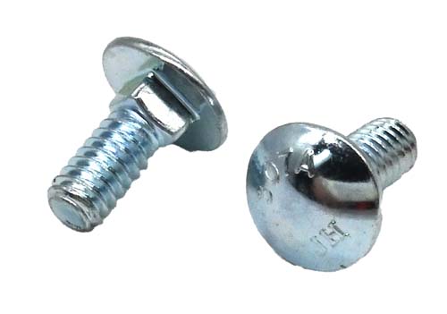 1/4-20 X 5/8 ZINC PLATED CARRIAGE BOLT A307 GRADE A