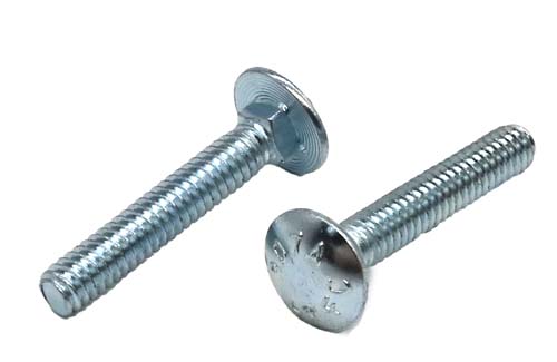 1/4-20 X 1-1/2 ZINC PLATED CARRIAGE BOLT A307 GRADE A