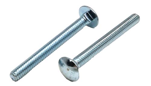 1/4-20 X 2 ZINC PLATED CARRIAGE BOLT A307 GRADE A