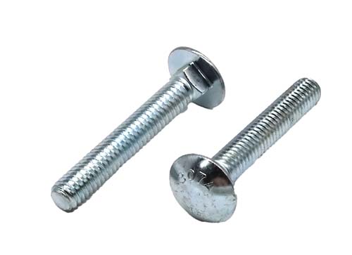 5/16-18 X 2-1/4 ZINC PLATED CARRIAGE BOLT A307 GRADE A