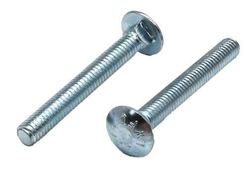 5/16-18 X 2-1/2 ZINC PLATED CARRIAGE BOLT A307 GRADE A
