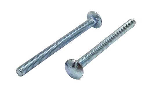 5/16-18 X 4 ZINC PLATED CARRIAGE BOLT A307 GRADE A