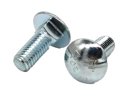 3/8-16 X 1 ZINC PLATED CARRIAGE BOLT A307 GRADE A