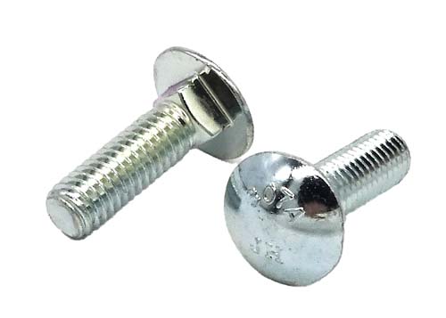 3/8-16 X 1-1/4 ZINC PLATED CARRIAGE BOLT A307 GRADE A