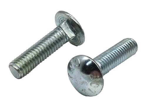3/8-16 X 1-1/2 ZINC PLATED CARRIAGE BOLT A307 GRADE A