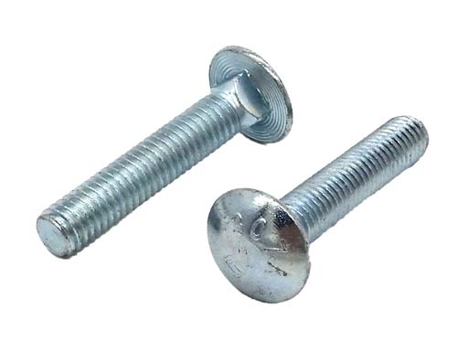 3/8-16 X 2 ZINC PLATED CARRIAGE BOLT A307 GRADE A