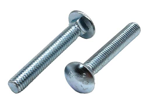 F-41318 3/8-16 X 2-1/2 ZINC PLATED CARRIAGE BOLT A307 GRADE A