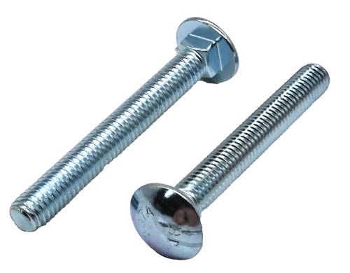 F-41320 3/8-16 X 3 ZINC PLATED CARRIAGE BOLT A307 GRADE A