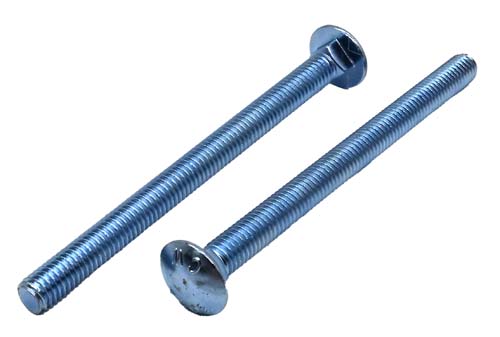 3/8-16 X 5 ZINC PLATED CARRIAGE BOLT A307 GRADE A