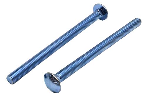 3/8-16 X 5-1/2 ZINC PLATED CARRIAGE BOLT A307 GRADE A