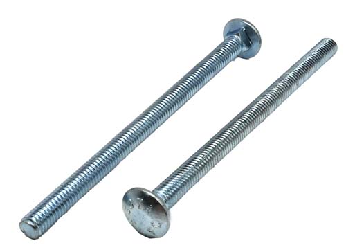 3/8-16 X 6 ZINC PLATED CARRIAGE BOLT A307 GRADE A