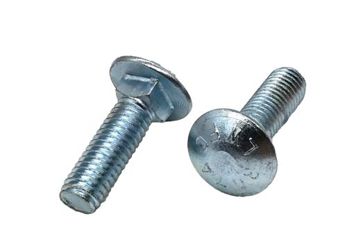 7/16-14 X 1-1/2 ZINC PLATED CARRIAGE BOLT A307 GRADE A