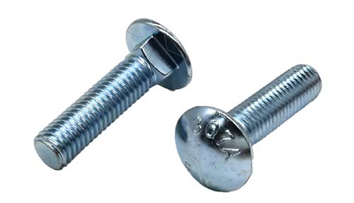 1/2-13 X 1-3/4 ZINC PLATED CARRIAGE BOLT A307 GRADE A