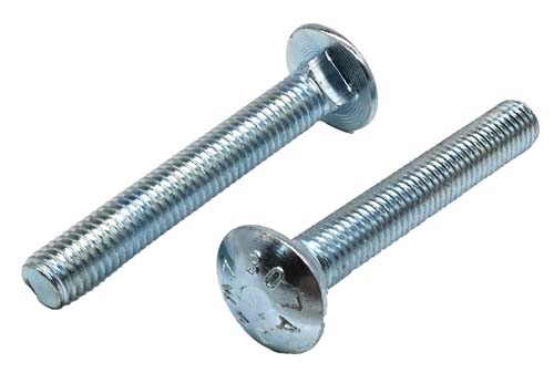 1/2-13 X 3-1/2 ZINC PLATED CARRIAGE BOLT A307 GRADE A
