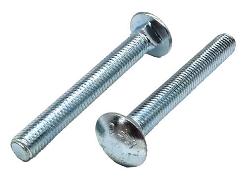 1/2-13 X 4 ZINC PLATED CARRIAGE BOLT A307 GRADE A