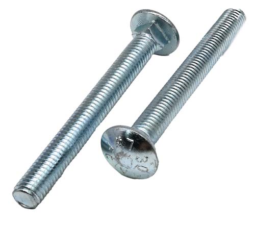 1/2-13 X 4-1/2 ZINC PLATED CARRIAGE BOLT A307 GRADE A