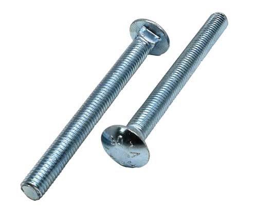 1/2-13 X 5 ZINC PLATED CARRIAGE BOLT A307 GRADE A
