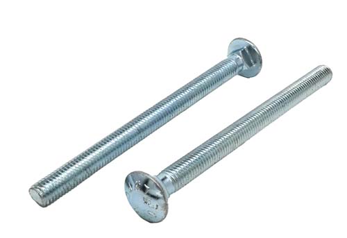 1/2-13 X 6-1/2 ZINC PLATED CARRIAGE BOLT A307 GRADE A