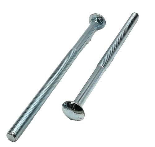 1/2-13 X 9 ZINC PLATED CARRIAGE BOLT A307 GRADE A
