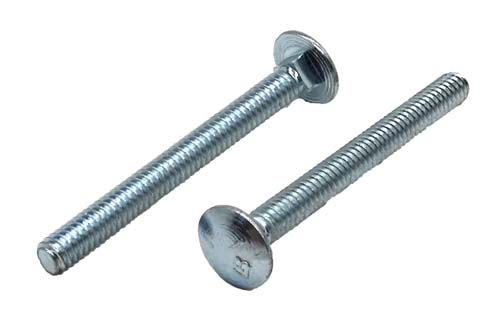 1/4-20 X 2-1/2 ZINC PLATED CARRIAGE BOLT GRADE 5