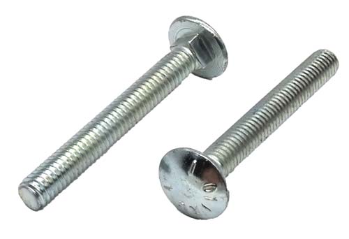 5/16-18 X 2-1/2 ZINC PLATED CARRIAGE BOLT GRADE 5