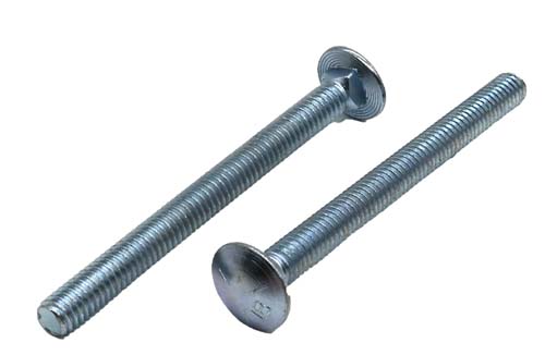 5/16-18 X 3-1/2 ZINC PLATED CARRIAGE BOLT GRADE 5