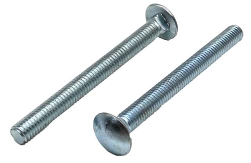 3/8-16 X 4 ZINC PLATED CARRIAGE BOLT GRADE 5