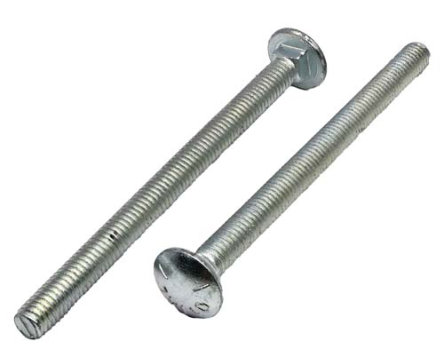 3/8-16 X 5 ZINC PLATED CARRIAGE BOLT GRADE 5