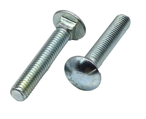 7/16-14 X 2-1/2 ZINC PLATED CARRIAGE BOLT GRADE 5