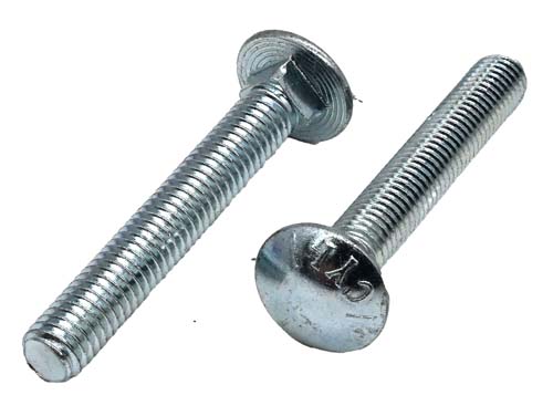 7/16-14 X 3-1/2 ZINC PLATED CARRIAGE BOLT GRADE 5