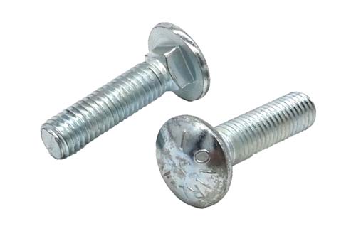 1/2-13 X 2 ZINC PLATED CARRIAGE BOLT GRADE 5