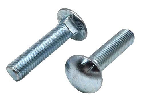 1/2-13 X 2-1/4 ZINC PLATED CARRIAGE BOLT GRADE 5